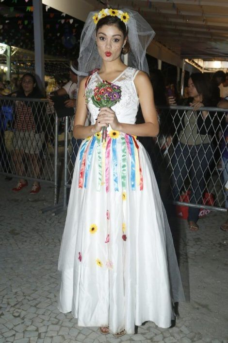 vestido de noiva para festa junina 2
