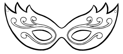 máscaras de carnaval para imprimir com cilios